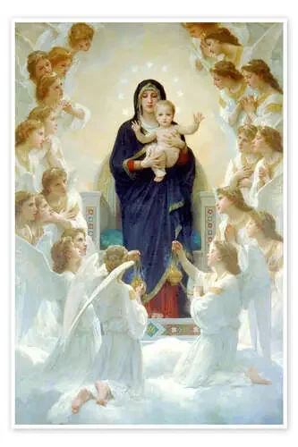 La Virgen con ángeles de William Adolphe Bouguereau Master Collection