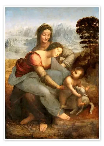La Virgen, el Niño Jesús y Santa Ana de Leonardo da Vinci Master Collection