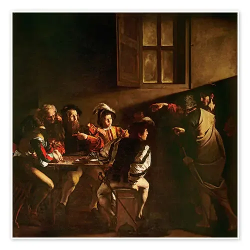 La vocación de San Mateo de Michelangelo Merisi (Caravaggio) Bridgeman Images