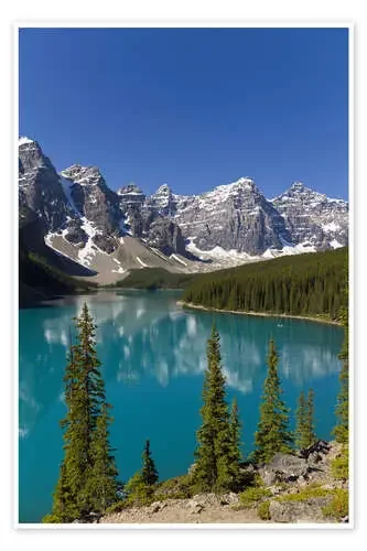 Lago Moraine en el valle de montaña de Paul Thompson Danita Delimont