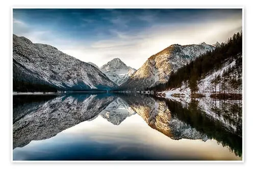 Lake Plan at wintertime, Austria de Frank Fischbach