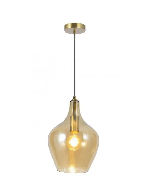 Lámpara Colgante Cristal Ambar