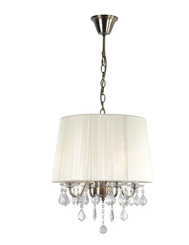 Lámpara Colgante Pantalla Hilo Beige