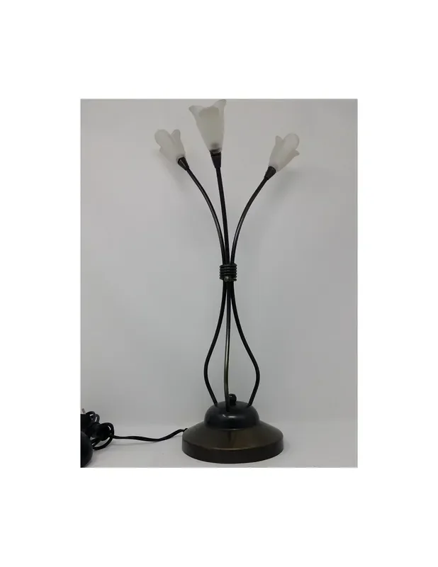 Lámpara de Mesa Metal Flores
