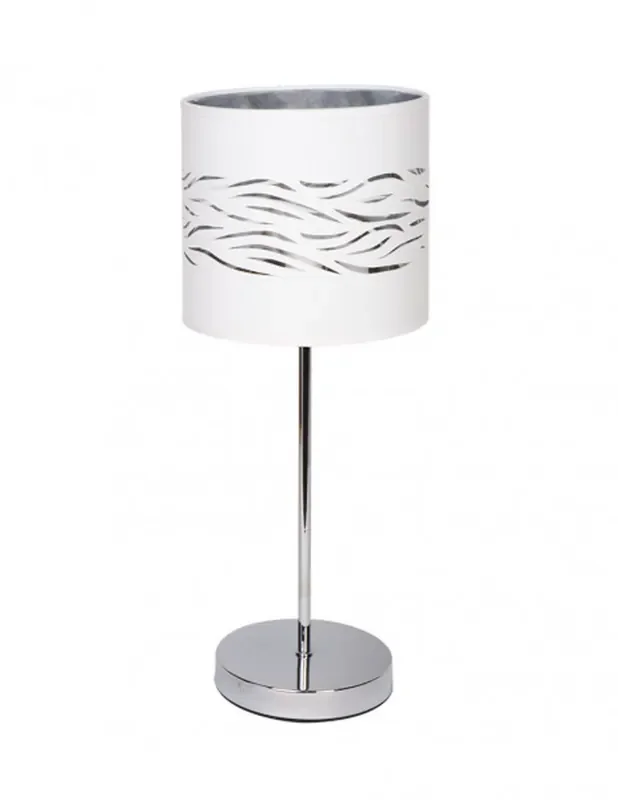 Lámpara de Mesa Niebla Blanco Plata