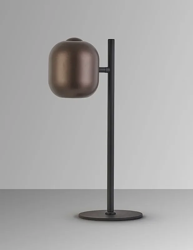 Lámpara de Mesa Nimes Negro Marron