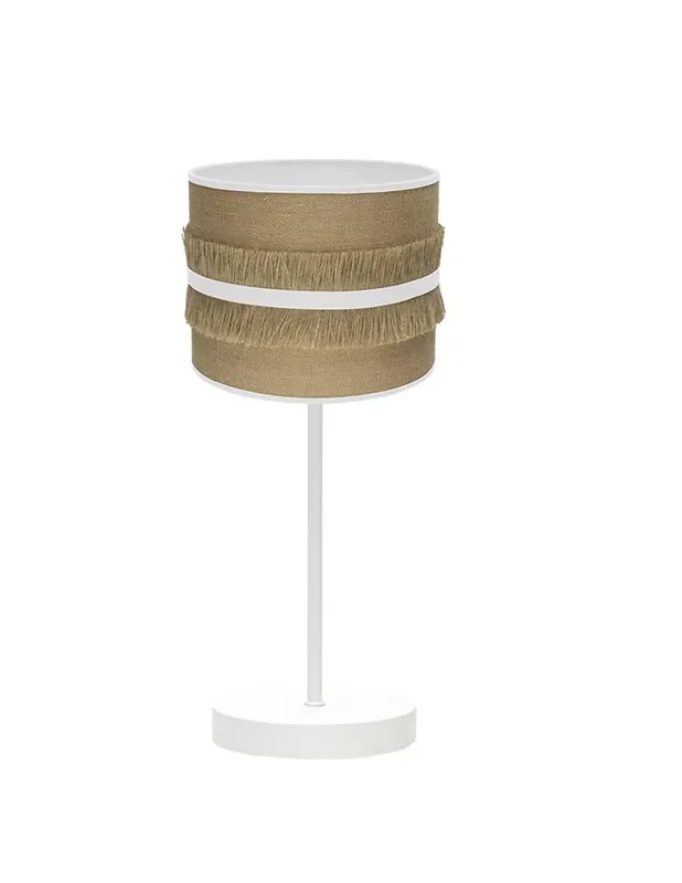 Lámpara de Mesa Pantalla Saco-Blanco