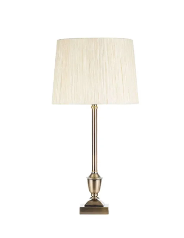 Lámpara de Mesa Roble Dorada