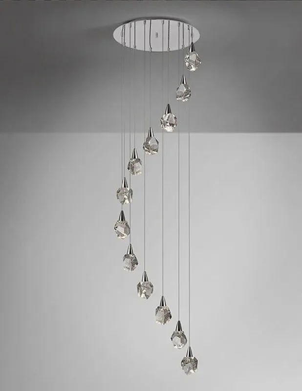 Lámpara de Techo 12 Luces AQUARIA Cromo Schuller