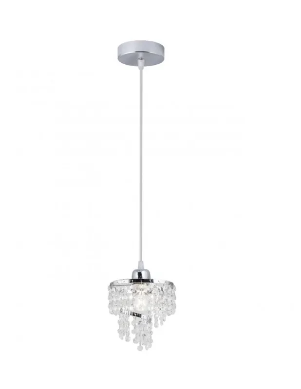 Lámpara de Techo de Metal y Copens de Cristal