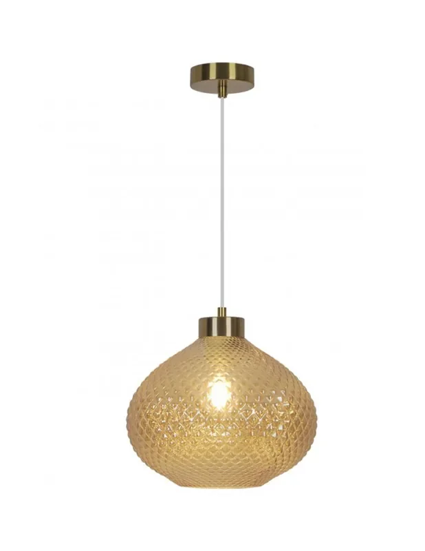 Lámpara Espiga Cristal Ambar