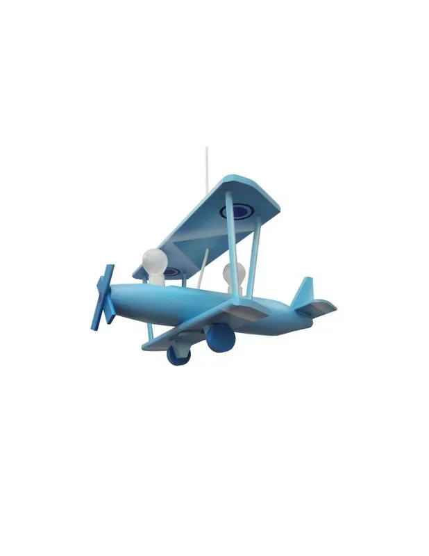 Lámpara Infantil Avión Madera