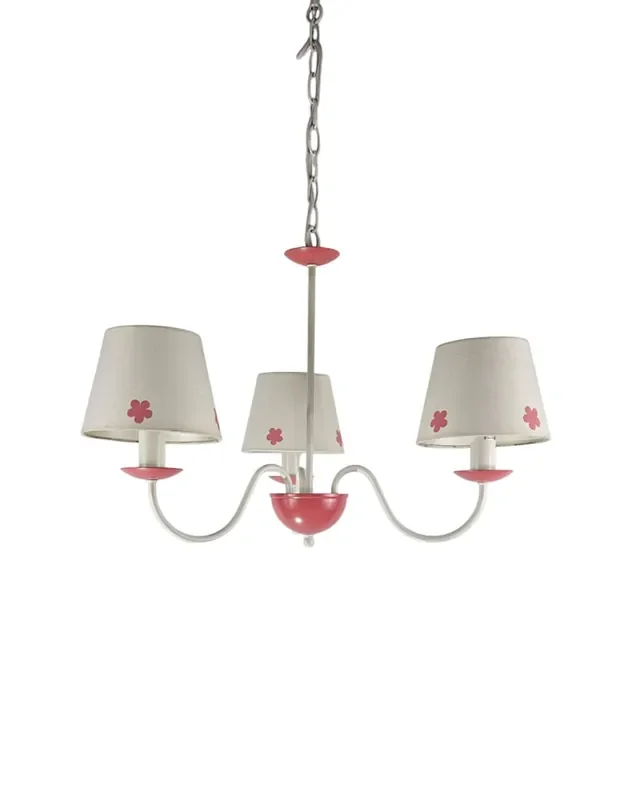Lampara Infantil Margaritas Rosas