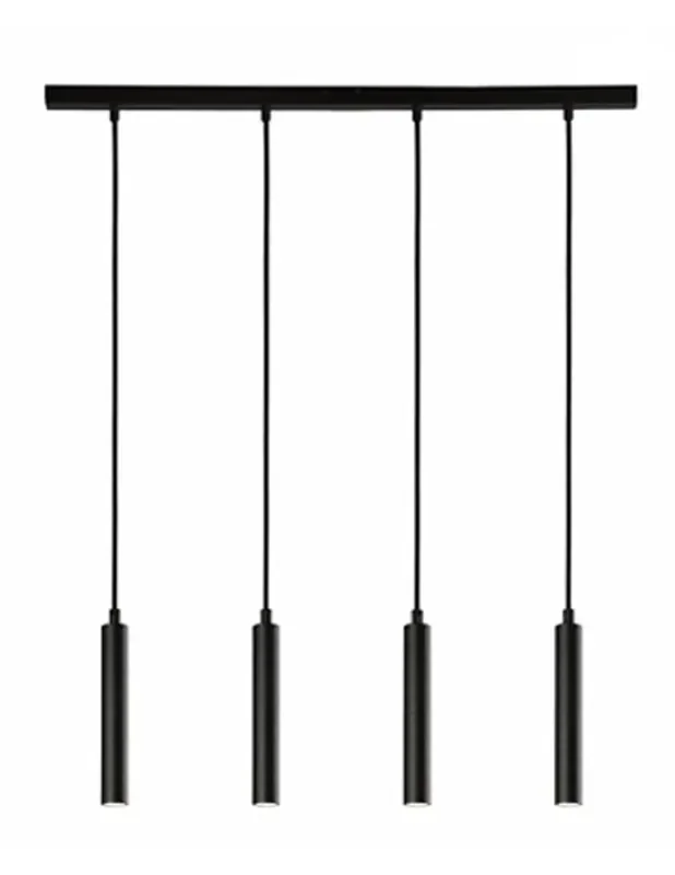 Lámpara Lineal con 4 Cilindros 35 cm para Bombilla