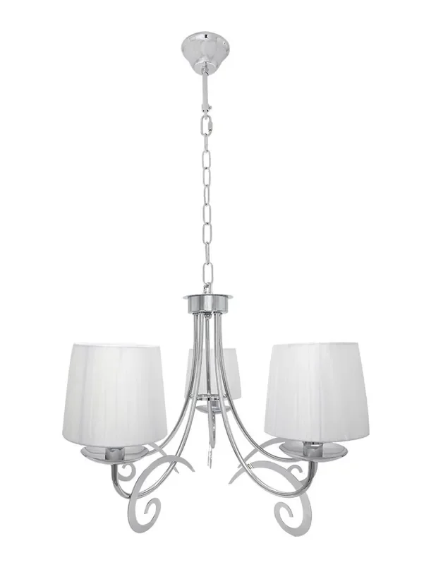Lámpara Luxor de 5 Luces Cromada