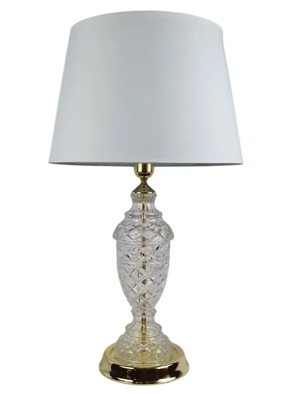 Lámpara Sobremesa Rinconera Cristal Plomo
