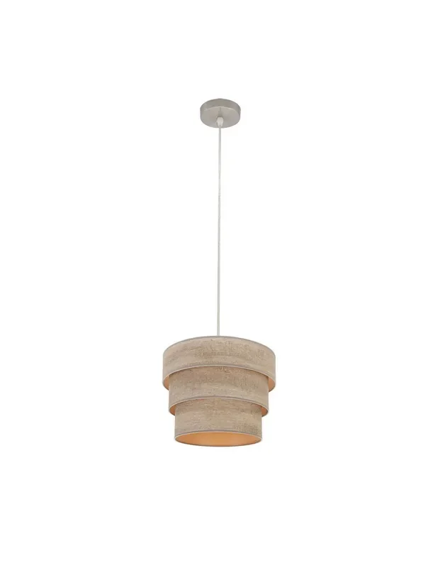 Lámpara Tejido Imitación Madera Gris 40 ó 50 cm