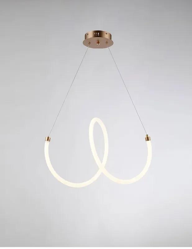 Lámparas de Techo Led Espiral Oro
