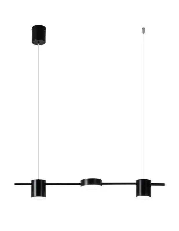 Lámparas Led Negra Arenada 3 Luces