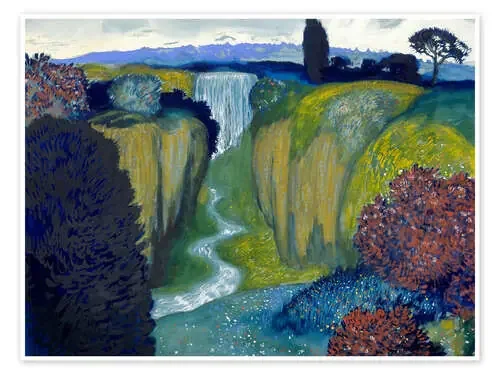 Landscape with Waterfall de Franz von Stuck ARTOTHEK