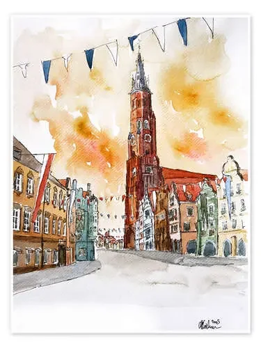 Landshut Dreifaltigkeitsplatz Landshuter Hochzeit de M. Bleichner