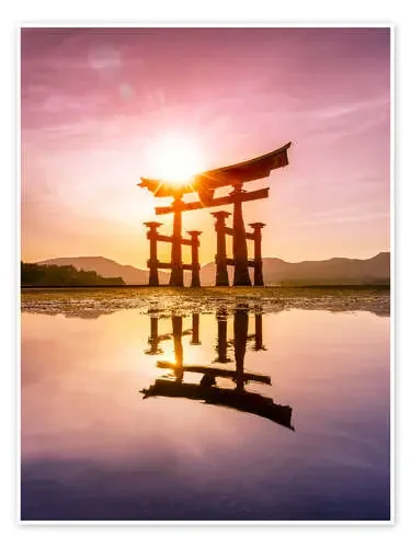 Large Torii in Miyajima, Japan de Jan Christopher Becke