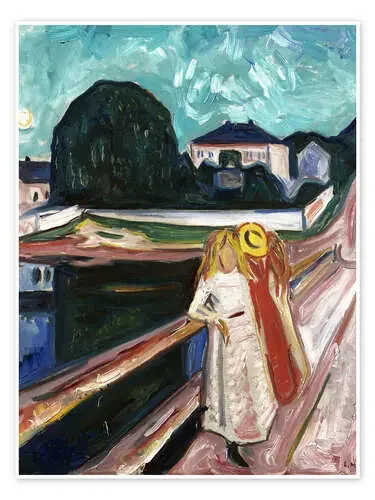 Las chicas en el puente, 1901 de Edvard Munch Master Collection