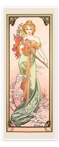 Las cuatro estaciones – La Primavera de Alfons Mucha Master Collection