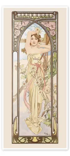 Las partes del día – El esplendor del día, 1899 de Alfons Mucha Master Collection