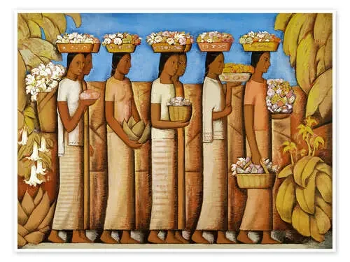 Las vendedoras de flores de Alfredo Ramos Martinez Nook Vintage Archive