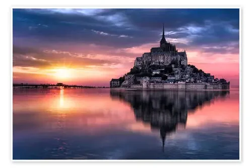 Le Mont-Saint-Michel at sunset Editors Choice