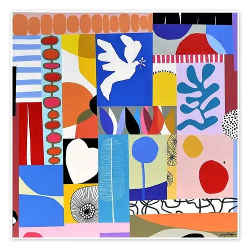 Le Portfolio – Mosaic of coloured shapes de Sophie Duplain