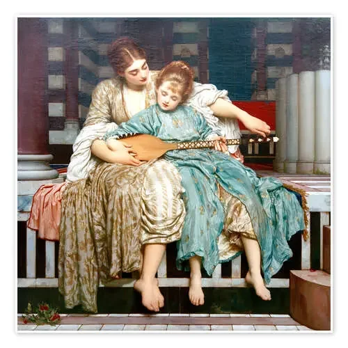 Lección de música de Frederic Leighton akg-images