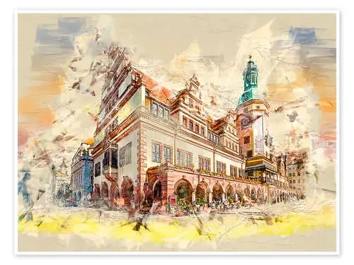 Leipzig Old Town Hall de Peter Roder