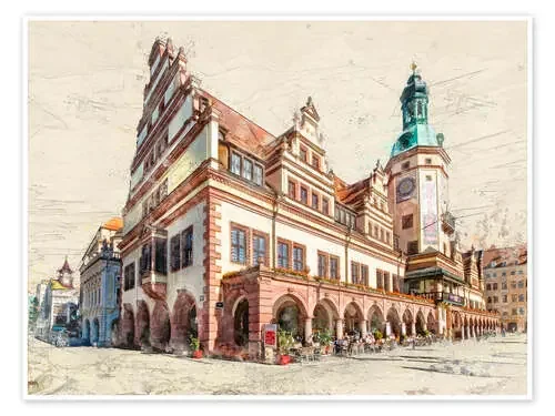 Leipzig Old Town Hall de Peter Roder