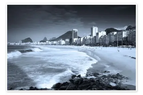 Leme and Copacabana beach in Rio de Janeiro, Brazil. de Alex Saberi