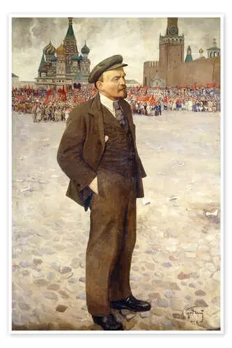 Lenin auf dem Roten Platz. 1924 de Isaak Israilevich Brodsky ARTOTHEK