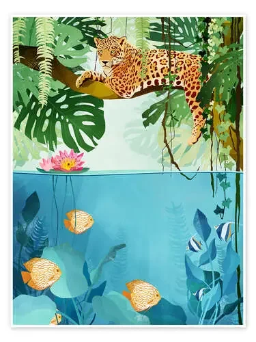 Leopardo oculto de Goed Blauw