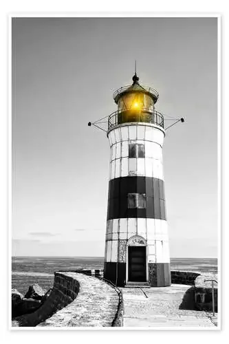Lighthouse with yellow light Editors Choice
