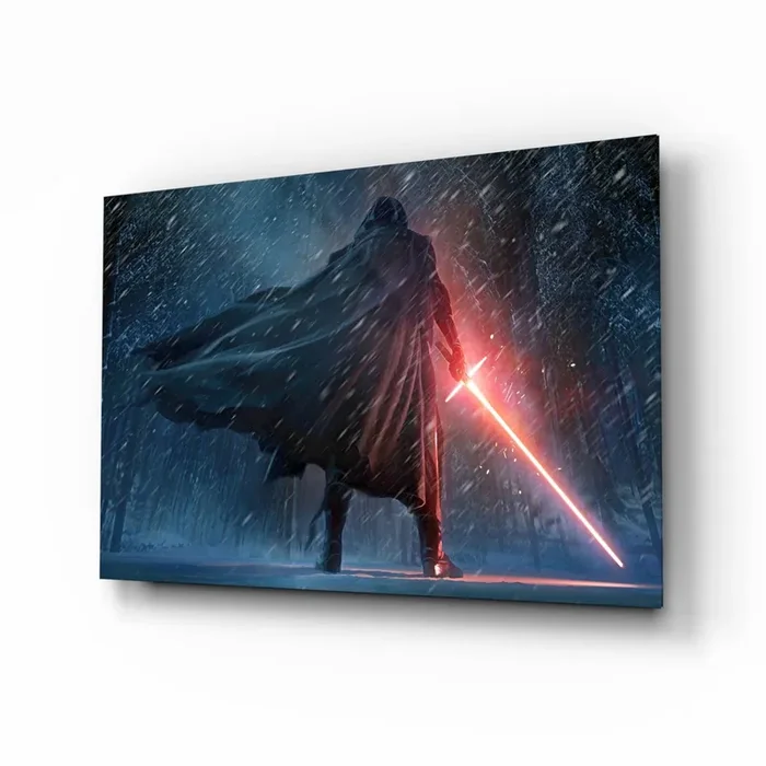 Lightsaber Glass Wall Art – 28.5 » x 18 «