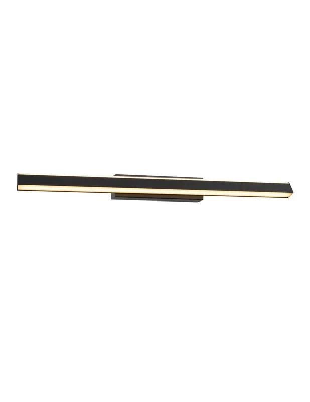 Lineal Aplique de Pared Negro Arenado Mantra