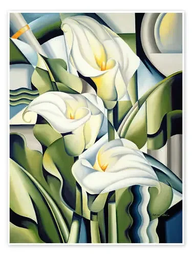 Lirios cubistas de Catherine Abel Bridgeman Images