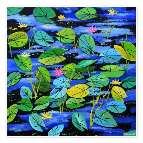 Lirios de agua en el estanque de Pol Ledent