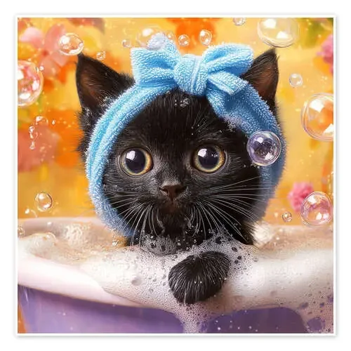 Little cutie taking a bath de DejaReve