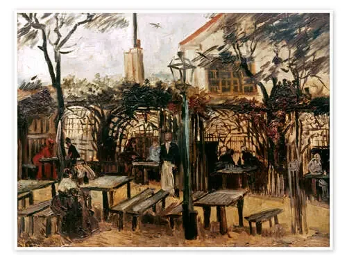 Local Garden «La Guinguette» in Montmartre, 1886 de Vincent van Gogh Granger Collection