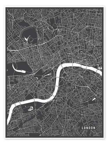 London England Map de Main Street Maps