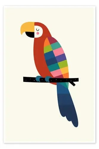Loro colorido de Andy Westface