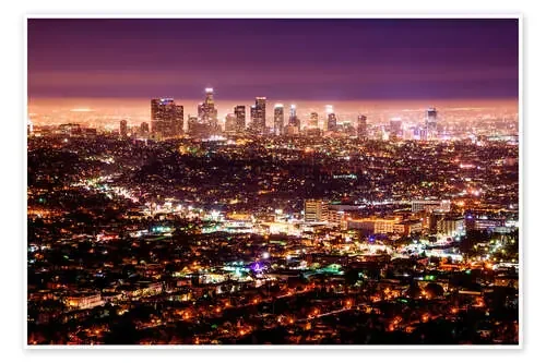 Los Angeles at night de Daniel Heine