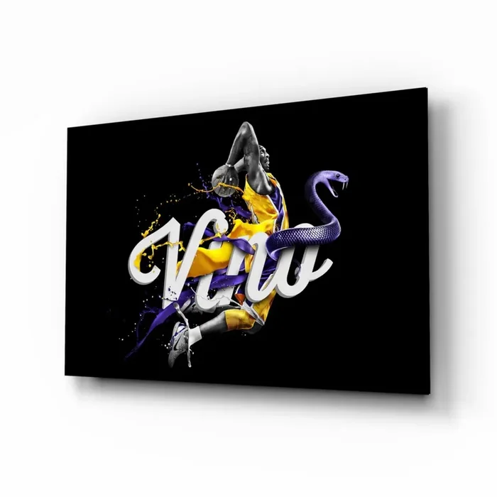 Los Angeles Lakers Glass Wall Art – 28.5 » x 18 «
