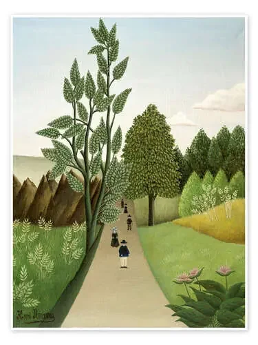 Los caminantes dominicales de Henri Rousseau Master Collection